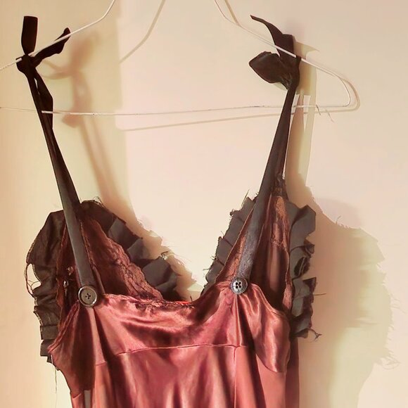 Dreamy Steamy Gothic Patchwork Whimsical Ruffles Tassles Fringe Mesh - Picture 4 of 10